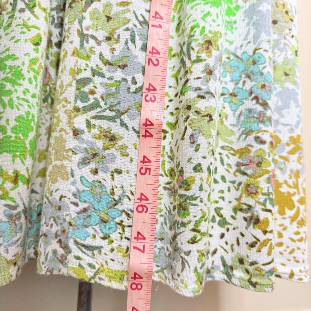 Piper & Scoot Floral Peasant Top Maxi Dress XL Long Sleeve Size XL - Picture 8 of 9
